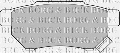BORG & BECK bbp1526 -  Комплект тормозных колодок, дисковый тормоз